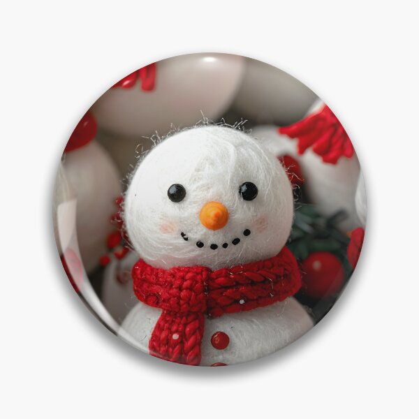 Item preview, Cute Snowman Army with Red Scarves designed and sold by Anna Koneva.