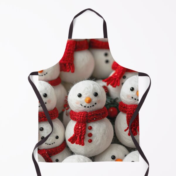 Item preview, Cute Snowman Army with Red Scarves designed and sold by Anna Koneva.