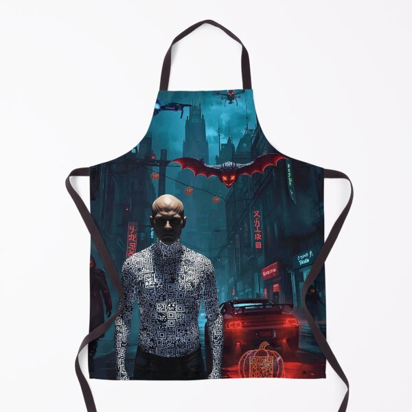 Item preview, QR Phantom – Cyberpunk Halloween Rebellion designed and sold by DadimLovesPunky.