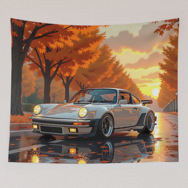 Item preview, Vintage Power – 80s sports car meets autumnal anime aesthetics designed and sold by Salimgor Hangaround Music.