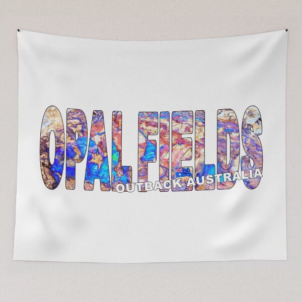 Item preview, OPAL FIELDS Outback Australia - Huge Boulder Opal with Flag designed and sold by Adam Gormley.