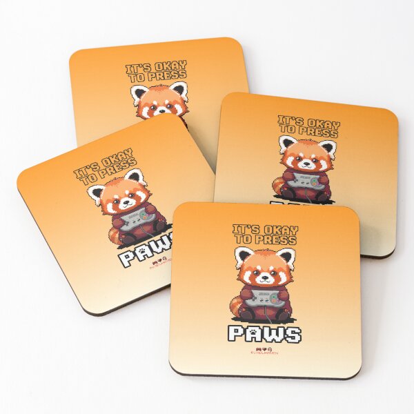 Item preview, Pixelated Red Panda Retro Gamer Art   designed and sold by WHITE FLAME PRINTS.