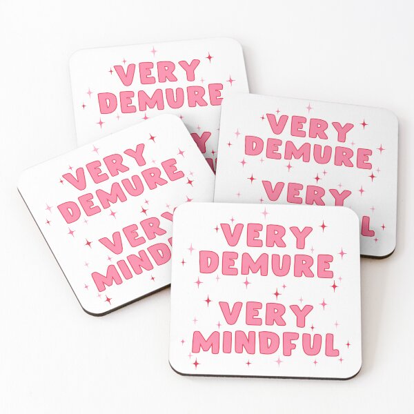 Item preview, Funny Affirmation Design – “Very Demure, Very Mindful” designed and sold by The Home Of Pink Peach.