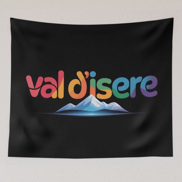 Item preview, Val d'Isère Retro Ski Mountain Design designed and sold by tokyojeff.