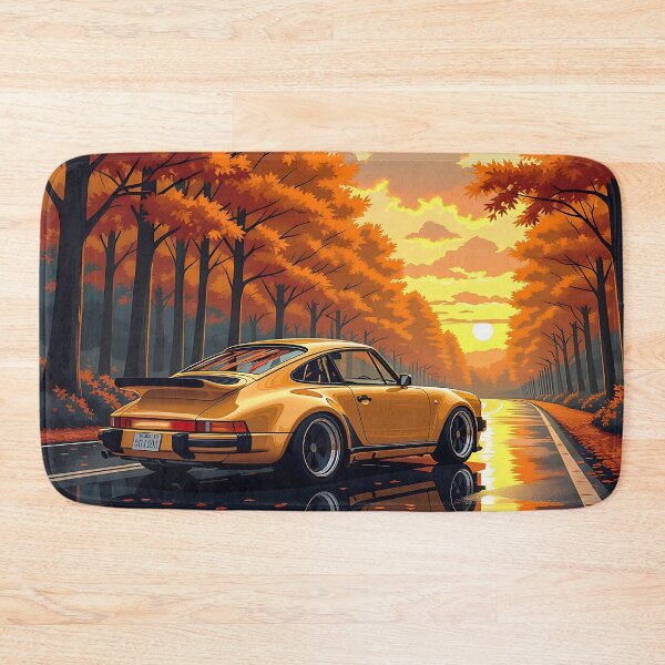 Item preview, Vintage sports car | Rear view – in autumnal surroundings designed and sold by Salimgor Hangaround Music.