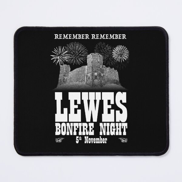 Item preview, Lewes Bonfire 5th November - White Print designed and sold by RedFirecracker.