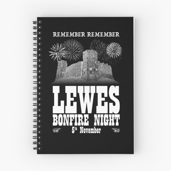 Item preview, Lewes Bonfire 5th November - White Print designed and sold by RedFirecracker.