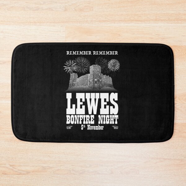 Item preview, Lewes Bonfire 5th November - White Print designed and sold by RedFirecracker.