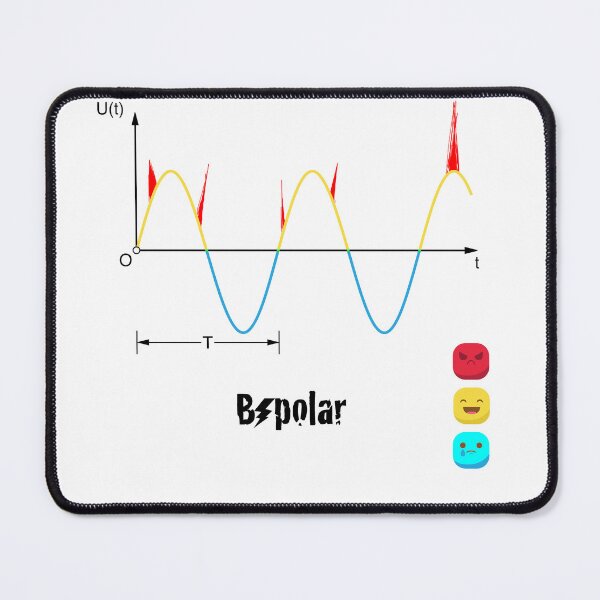 Item preview, Bipolar Emotion Graph (black) designed and sold by Bipolar, Etc..