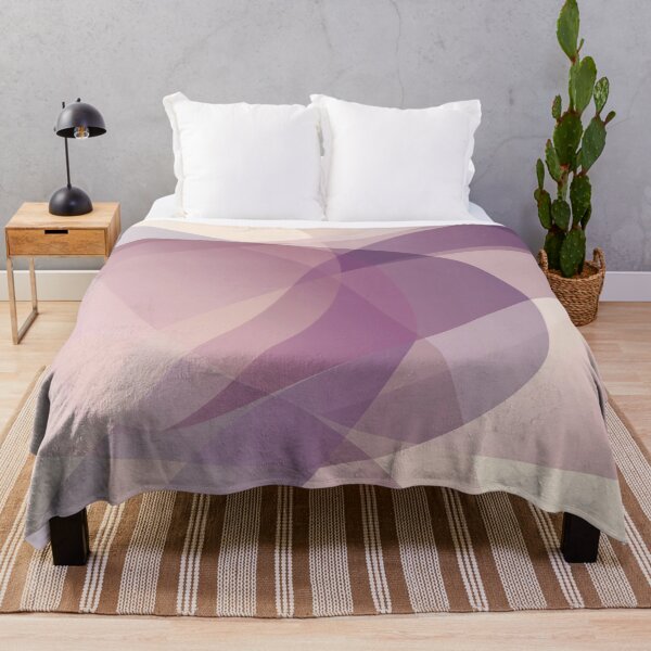 Item preview, Abstract Soft Mauve & Lilac Overlap - Minimalist Gradient Curves designed and sold by SaadArtCo.