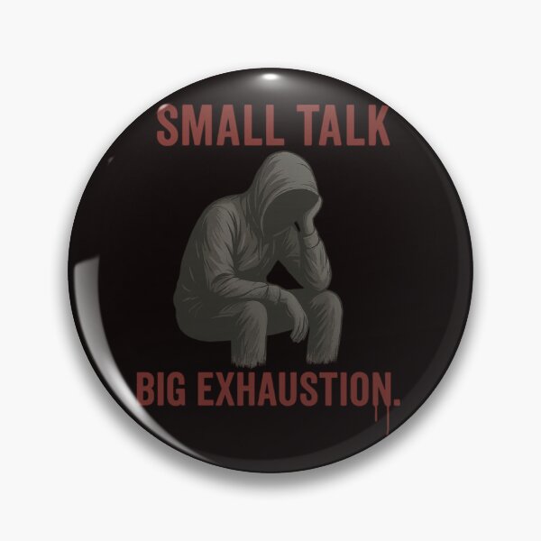 Item preview, SMALL TALK, BIG EXHAUSTION – hooded introvert figure, red dripping  designed and sold by Tadeusz1.