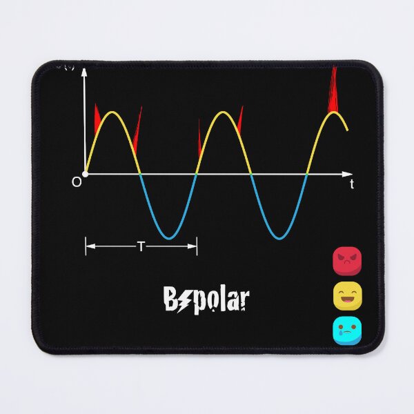 Item preview, Bipolar Emotion Graph (white) designed and sold by Bipolar, Etc..
