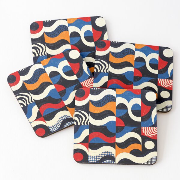 Item preview, abstract oil 4 part design colorful artwork designed and sold by SmashingDeals.