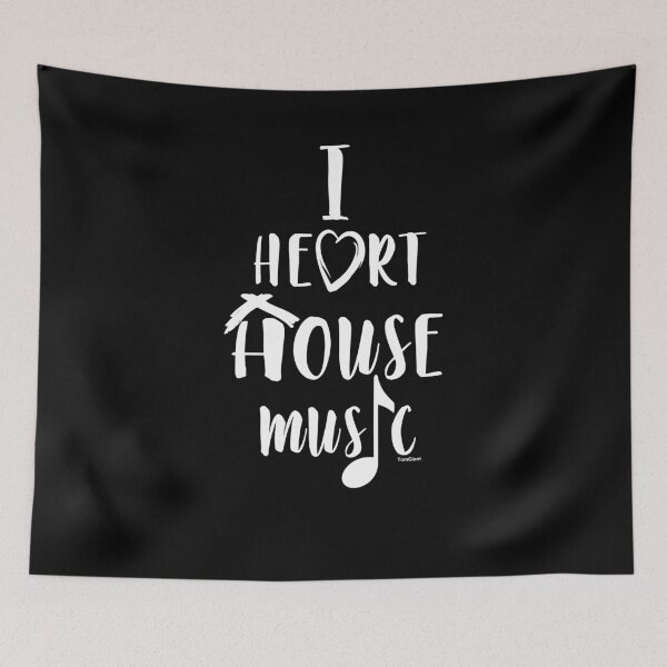 Item preview, I Love House Music designed and sold by TomGiantDesigns.
