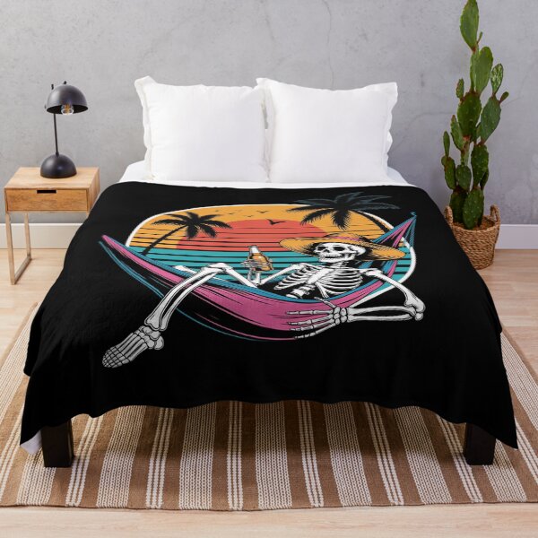 Item preview, Tropical Beach Vacation Skeleton Summer Drinking Skeleton designed and sold by ClassicAnthony.