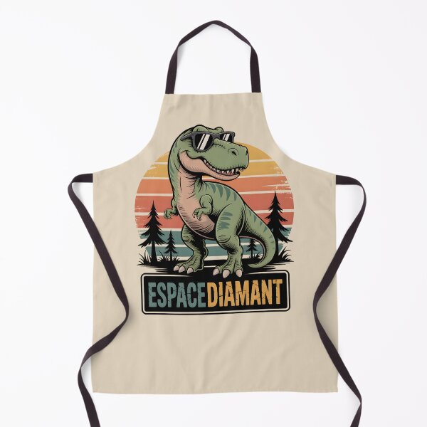 Item preview, Espace Diamant Retro T-Rex Ski Design designed and sold by tokyojeff.