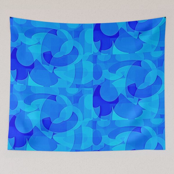 Item preview, Blued Overlap designed and sold by MillieLissow.