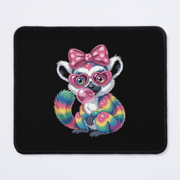 Item preview, Cool Rainbow Lemur with Sunglasses Bubblegum Cute designed and sold by petrichorsworld.