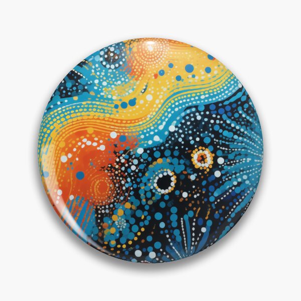Item preview, Aboriginal Inspired Dot Art - Lava Stream Through Cold Water designed and sold by GrinGalore.