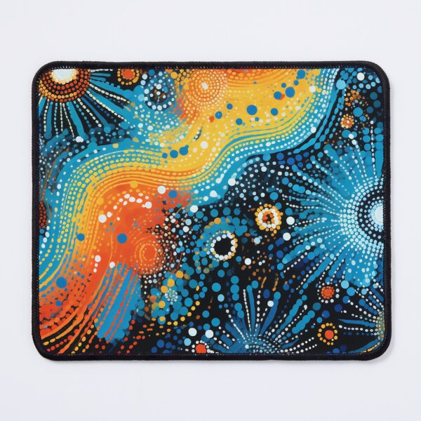 Item preview, Aboriginal Inspired Dot Art - Lava Stream Through Cold Water designed and sold by GrinGalore.