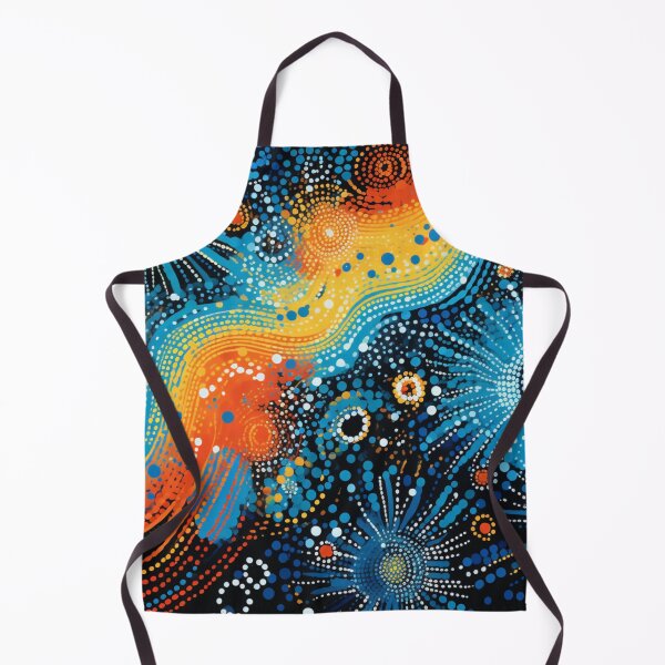 Item preview, Aboriginal Inspired Dot Art - Lava Stream Through Cold Water designed and sold by GrinGalore.