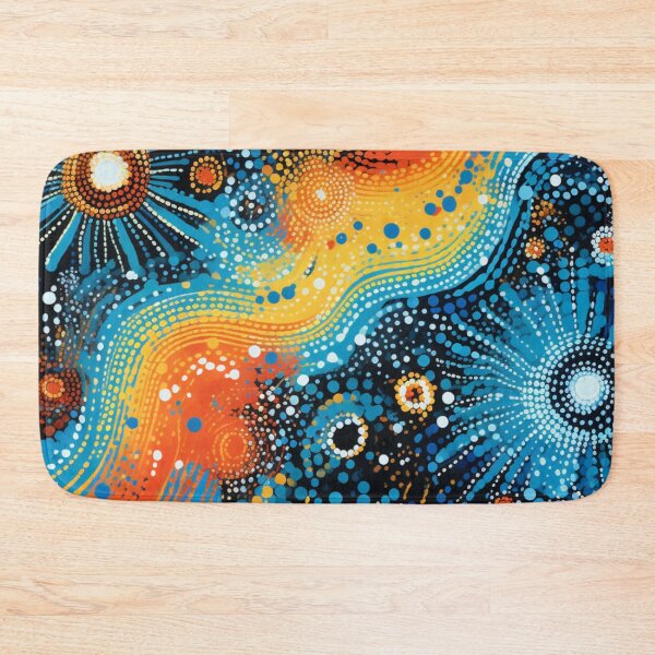 Item preview, Aboriginal Inspired Dot Art - Lava Stream Through Cold Water designed and sold by GrinGalore.