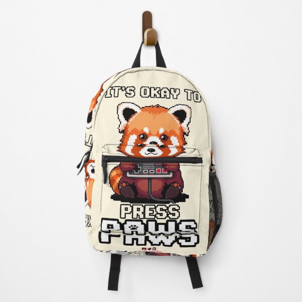 Item preview, Retro Gamer Red Panda Pixel Art Affirmation by PiXELHAVEN designed and sold by WHITE FLAME PRINTS.