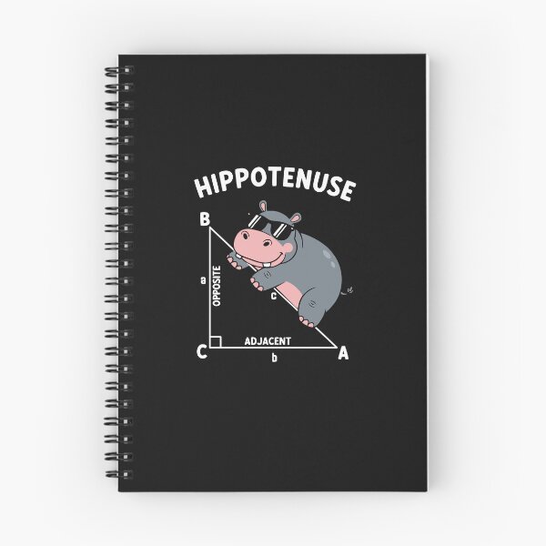 Item preview, Hypotenuse Hippo Funny Geometry Math Lover Mathematics Teacher Gift designed and sold by alenaz.