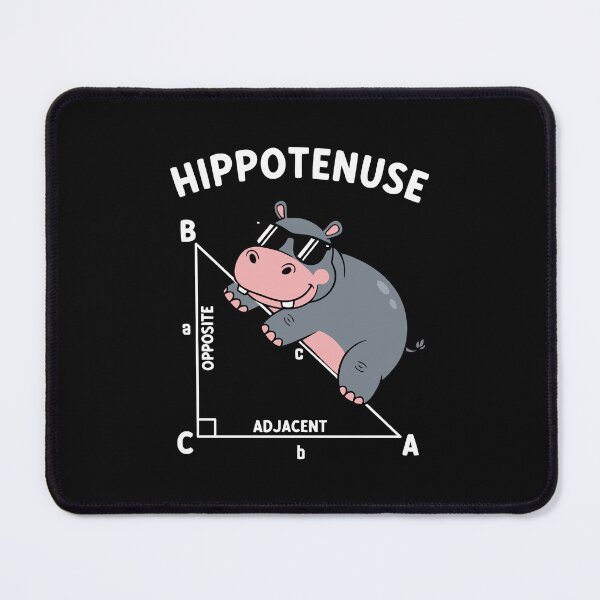 Item preview, Hypotenuse Hippo Funny Geometry Math Lover Mathematics Teacher Gift designed and sold by alenaz.