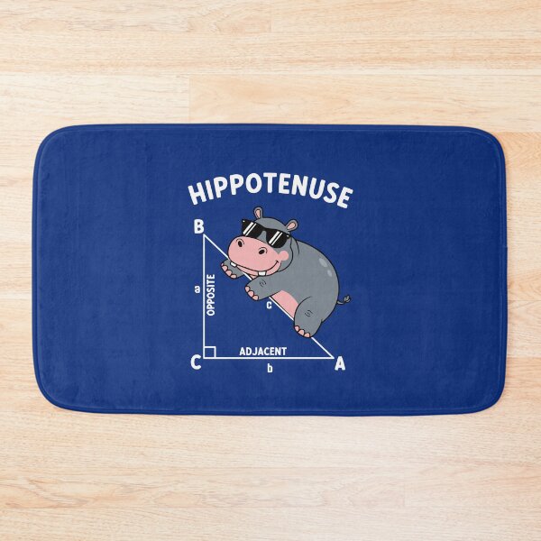 Item preview, Hypotenuse Hippo Funny Geometry Math Lover Mathematics Teacher Gift designed and sold by alenaz.