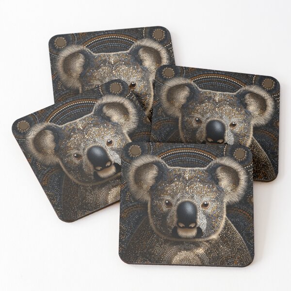 Item preview, Aboriginal Inspired Dot Art - Adorable Koala designed and sold by GrinGalore.