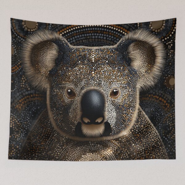 Item preview, Aboriginal Inspired Dot Art - Adorable Koala designed and sold by GrinGalore.