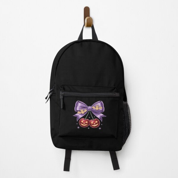 Item preview, Coquette Bow Cherry Spooky Faces Bat Bow Halloween designed and sold by petrichorsworld.