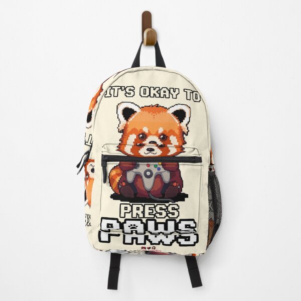 Item preview, Retro Gamer Red Panda Pixel Art Affirmation by PiXELHAVEN designed and sold by WHITE FLAME PRINTS.