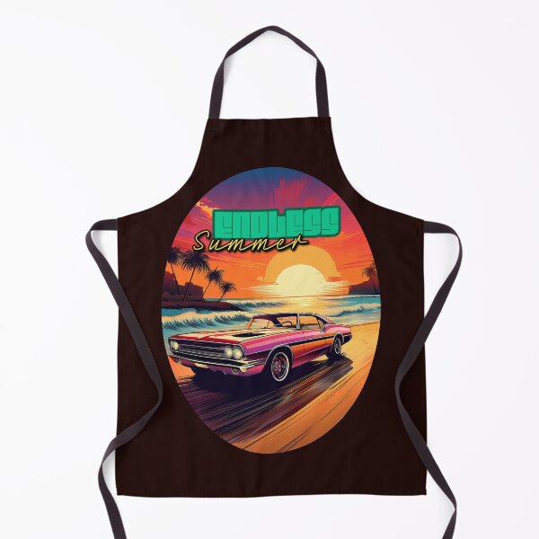 Item preview, Summer forever - vintage sunset muscle car art designed and sold by Digidelico.