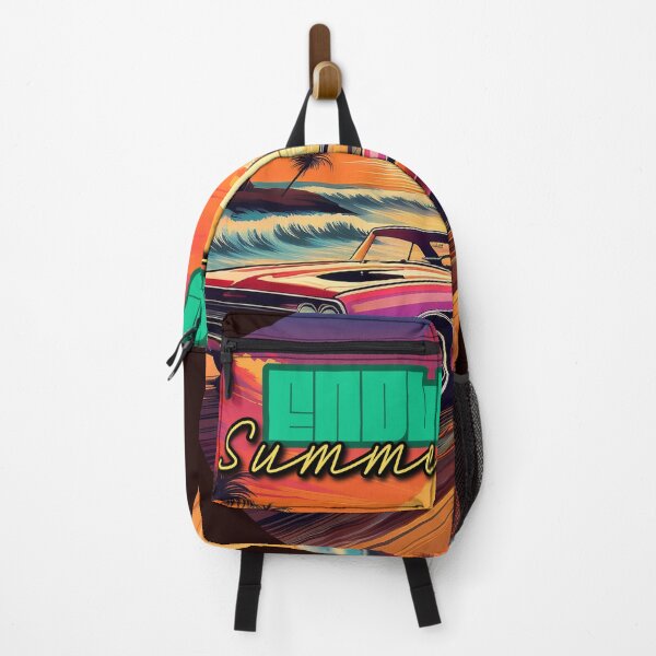 Item preview, Summer forever - vintage sunset muscle car art designed and sold by Digidelico.