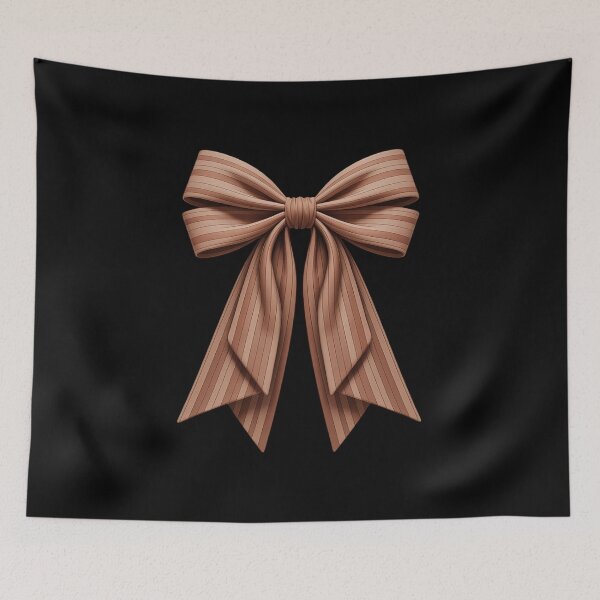 Item preview, Coquette Bow Walnut Brown Hardwood Girl Mom Mother's designed and sold by petrichorsworld.