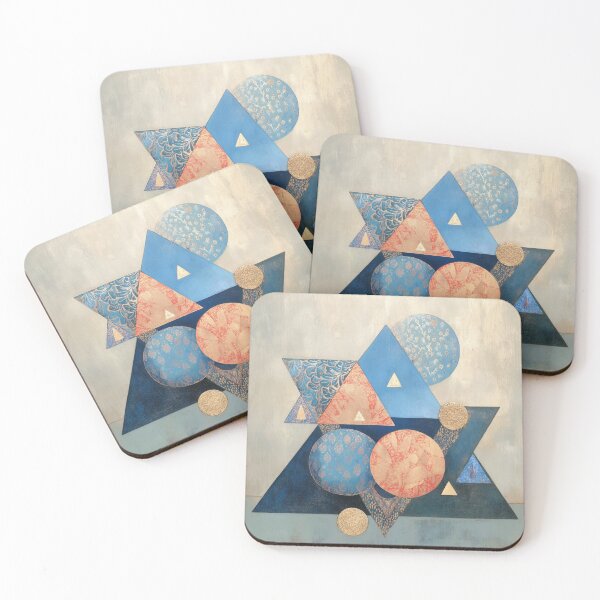 Item preview, 007 Geometric Harmony in Blue designed and sold by nikoart001.