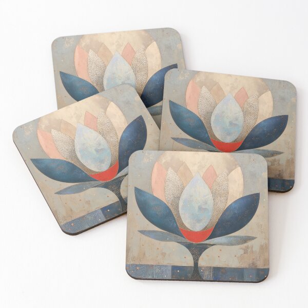 Item preview, 008 Elegant Abstract Lotus Bloom designed and sold by nikoart001.