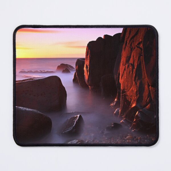 Item preview, Long Exposure Sunset in Tasmania from inside A Blowhole designed and sold by Huskyyy Designs.