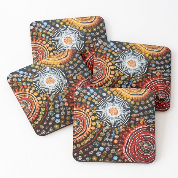 Item preview, Aboriginal Inspired Dot Art - Floral Litchfield designed and sold by GrinGalore.