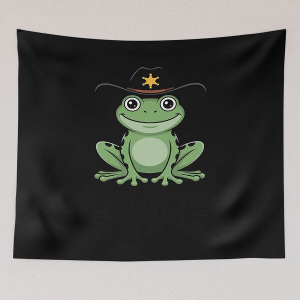 Item preview, Country Rodeo Cowgirl Western Sheriff Toad Funny Cowboy Frog designed and sold by Idarmotar.