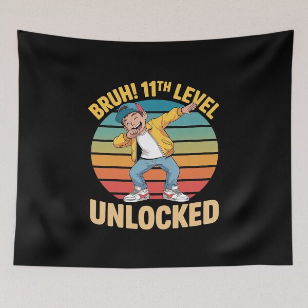 Item preview, 11 Year Old Birthday Dabbing Boy Bruh 11th Level Unlocked 6  designed and sold by ClassicAnthony.