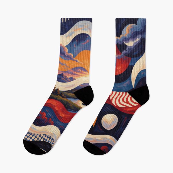 Item preview, abstract oil 4 part geometric design designed and sold by SmashingDeals.