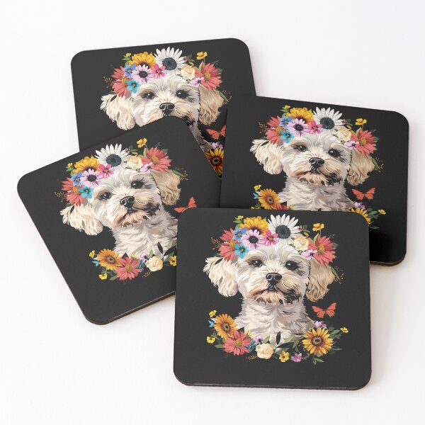 Item preview, Funny Maltipoo Floral Colorful Mom Dad Kids designed and sold by rafaeltto.