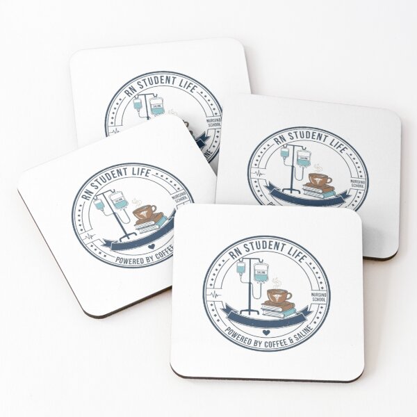 Item preview, Powered by Coffee & Saline RN Student Life Seal | Nursing School Gift designed and sold by Taha Art Designs.