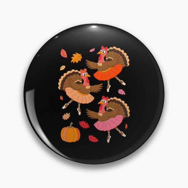 Artikelvorschau, Ballet Turkey Pumpkin Fall Autumn Girls Turkey Thanksgiving entworfen und verkauft von BakeryDozen.