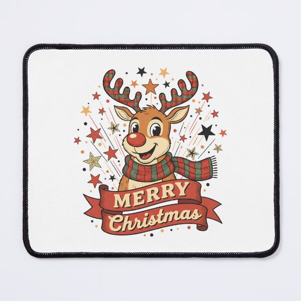 Item preview, Cute Reindeer Merry Christmas T-Shirt – Festive Holiday Tee for Family, Kids & Adults Happy Reindeer Christmas T-Shirt – Fun Holiday Graphic Tee for Winter Celebrations designed and sold by DekoDesignsHub.