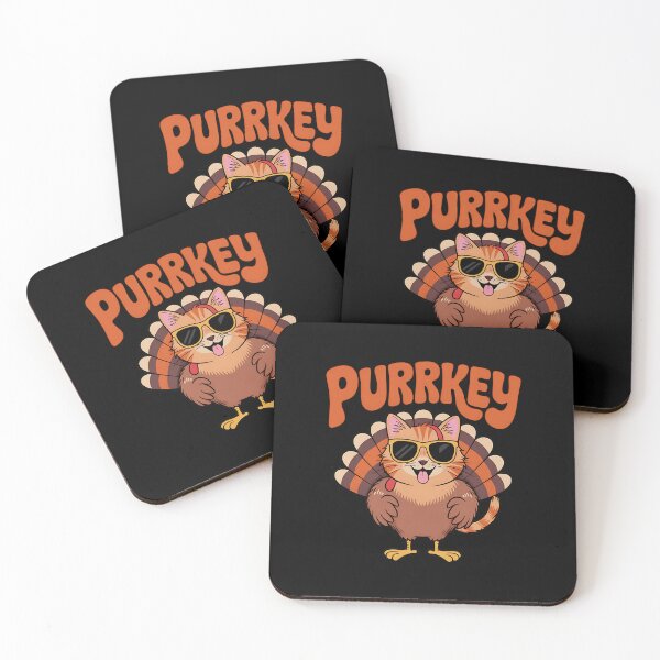 Item preview, Cat Thanksgiving Pun Purrkey Turkey for Everyone designed and sold by BakeryDozen.