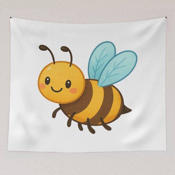 Item preview, Adorable honey moon bee cute illustration designed and sold by SassyArtistry.